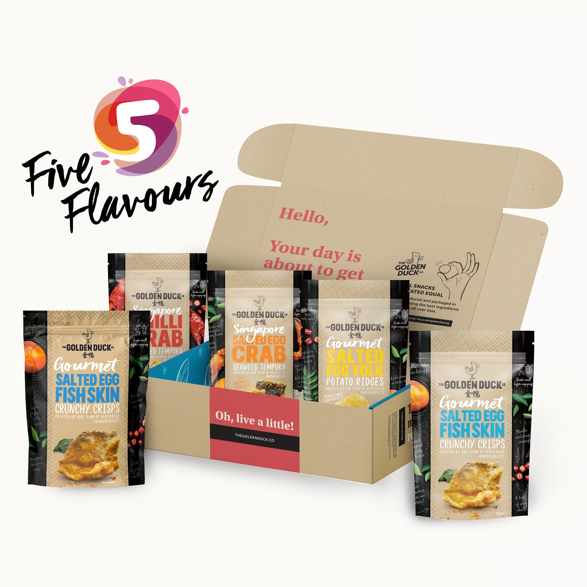 THE "BESTSELLERS" SNACKBOX: FIVE Flavours