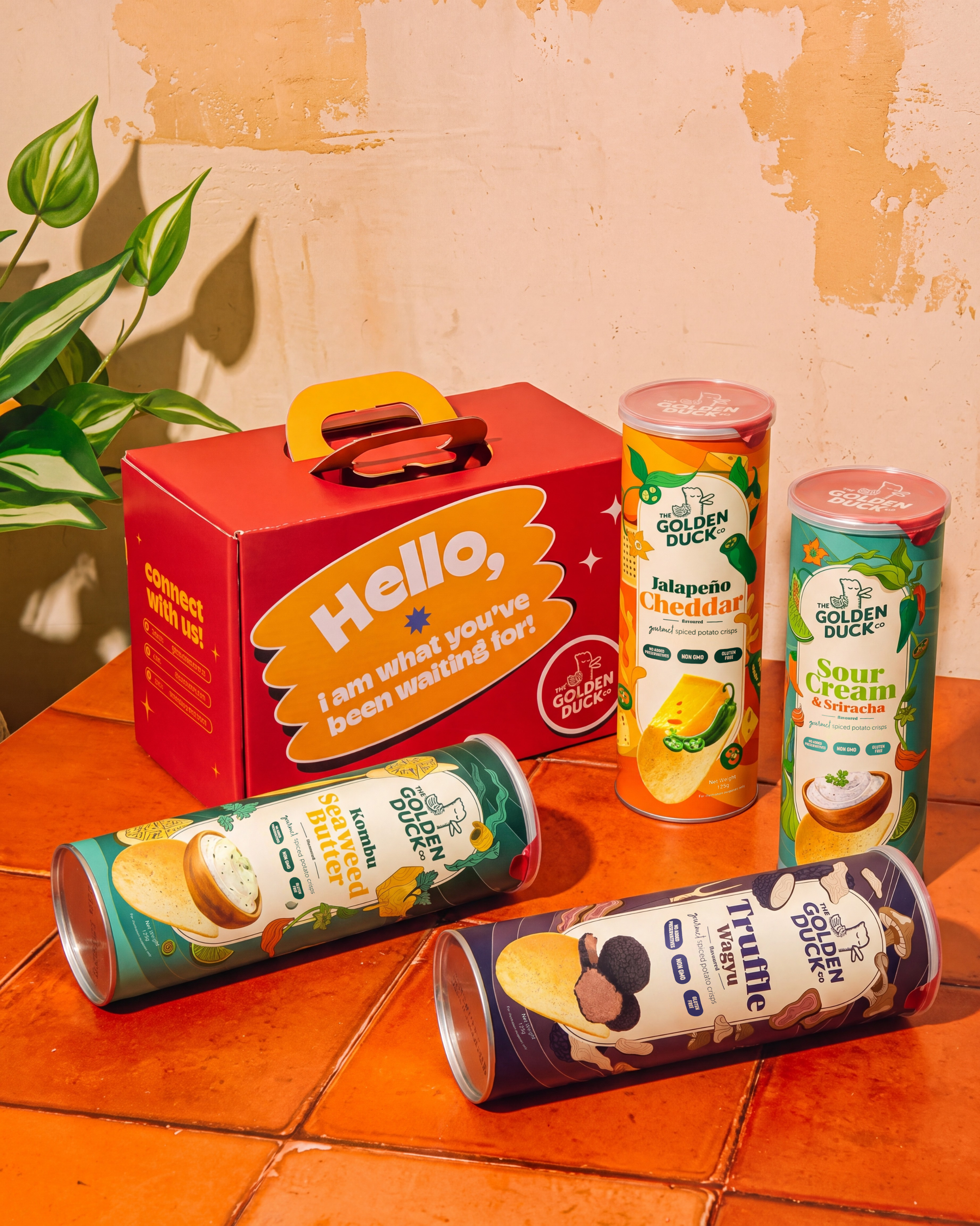 Canister Crisps “Bestsellers” Snackbox : Four Flavours