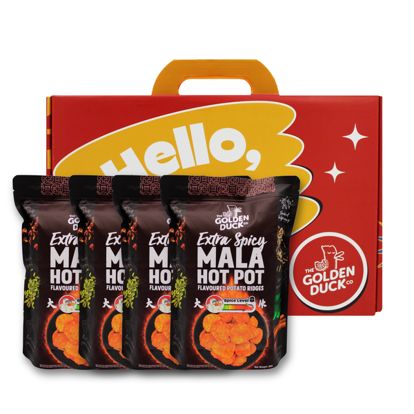 golden duck mala hot pot fragrant mix NEW] Signature Snackbox : Extra Spicy Mala Hot Pot Flavoured Potato R – The Golden  Duck Co