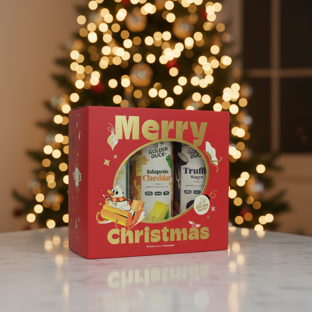 Santa's Favourite Snack Stash: The Golden Duck Christmas Gift Box