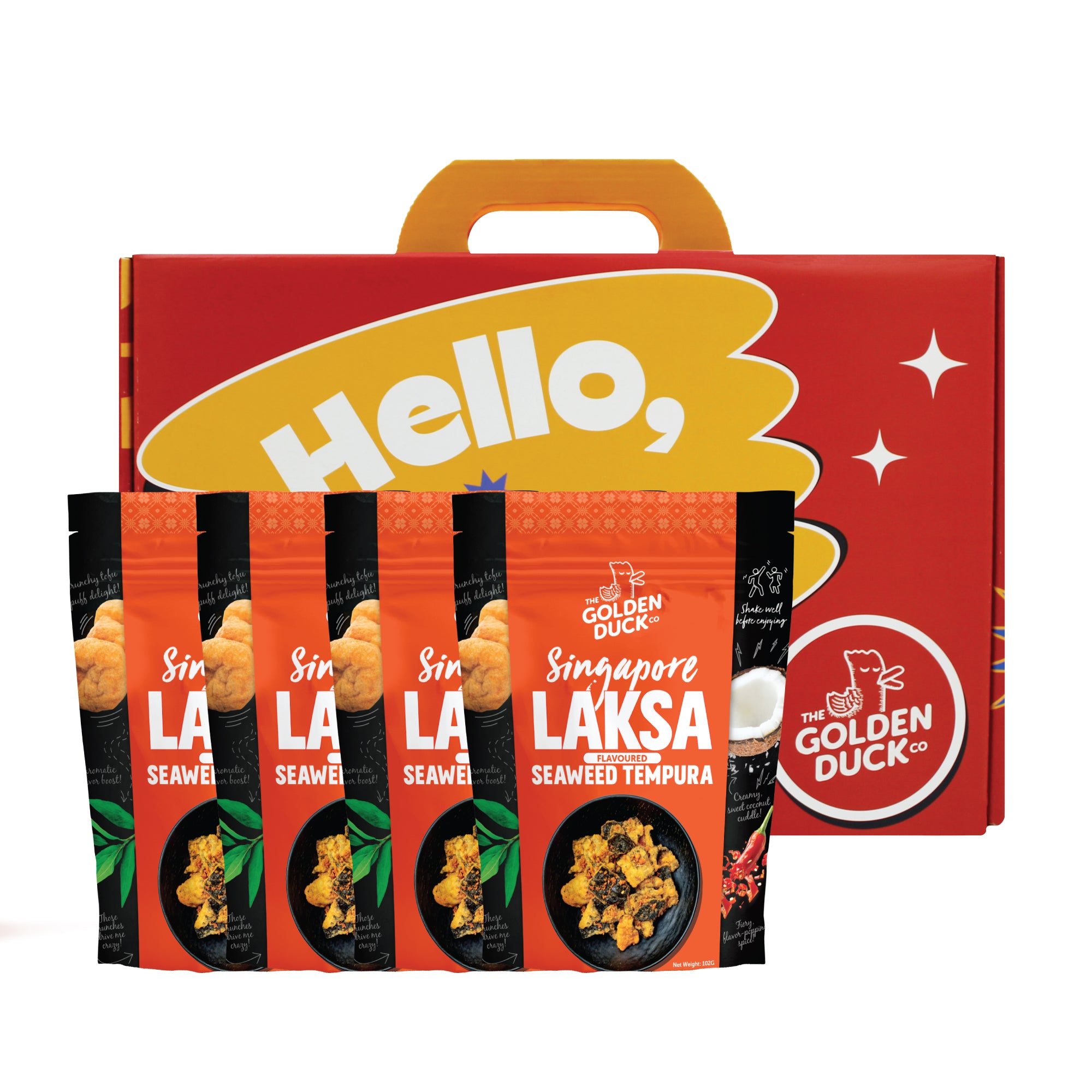 [NEW LIMITED EDITION] Signature Snackbox : Singapore Laksa Flavoured Seaweed Tempura