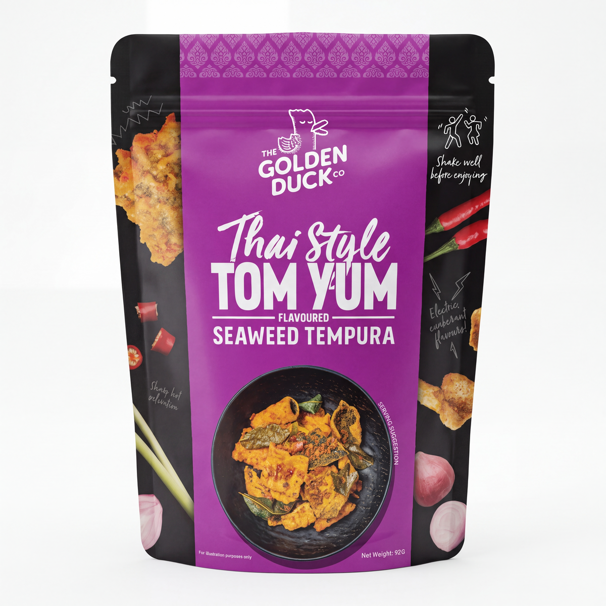 Signature Snackbox : Thai Style Tom Yum Goong Seaweed Tempura (92g)
